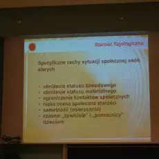 Wykład Pani prof.. dr hab.med. Krystyny de Wanden - Gałuszko "Problemy psychiczne ludzi w podeszłym wieku" - 08.04.2015