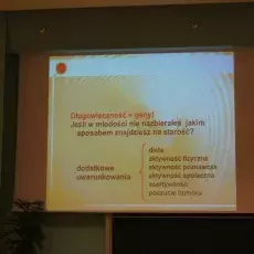 Wykład Pani prof.. dr hab.med. Krystyny de Wanden - Gałuszko "Problemy psychiczne ludzi w podeszłym wieku" - 08.04.2015