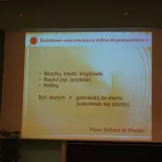 Wykład Pani prof.. dr hab.med. Krystyny de Wanden - Gałuszko "Problemy psychiczne ludzi w podeszłym wieku" - 08.04.2015