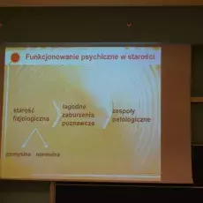 Wykład Pani prof.. dr hab.med. Krystyny de Wanden - Gałuszko "Problemy psychiczne ludzi w podeszłym wieku" - 08.04.2015