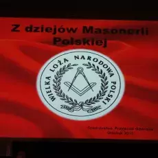 Wykład Piotra Mazurka - "Z dziejów Masonów w Polsce" - 21.05. 2015