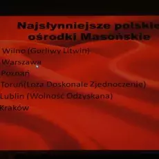 Wykład Piotra Mazurka - "Z dziejów Masonów w Polsce" - 21.05. 2015