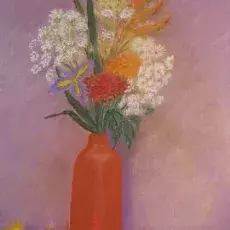 Anna GRABOWSKA - Martwa natura kwiatowa (pastel)