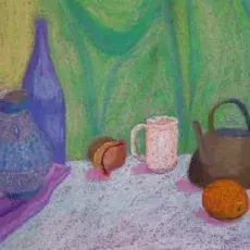 Barbara JOPKIEWICZ - Martwa natura (pastel)
