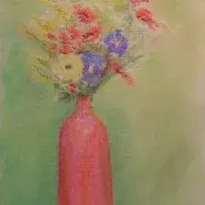 Zofia KOZIOŁKIEWICZ - Martwa natura kwiatowa (pastel)