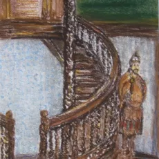 Korycka Marlena - <em>Wnętrze Ratusza </em>(pastel)