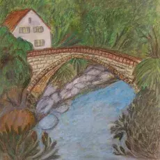 Gawieńczyk Ludmiła<br /><em>Wspomnienia z Wakacji</em><br />(pastel)