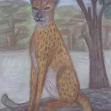 Gawieńczyk Ludmiła<br /><em>Kocur</em><br />(pastel)