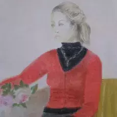 Haczewska Zofia<br /><em>Modelka</em><br />(pastel)