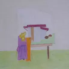 Skutnik Klara<br /><em>Martwa Natura z Lustrami</em><br />(pastel)