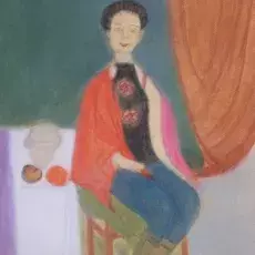 Cegielska Bogumiła<br /><em>Modelka</em><br />(pastel)