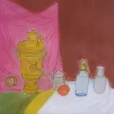 Cegielska Bogumiła<br /><em>Martwa Natura</em><br />(pastel)