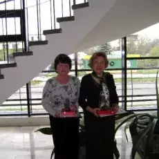 Od lewej - pani Danuta Kamizelska-Langpap, pani Barbara Szurkowska