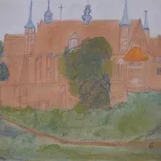 Bogumiła CEGIELSKA - Wzgórze katedralne (pastel)