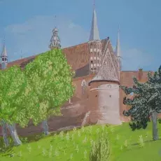 Waldemar JERYŚ - Wzgórze katedralne (pastel)