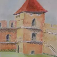 Alicja KUSIŃSKA - Wzgórze katedralne - Obserwatorium (pastel)