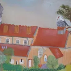 Irena OKNIAŃSKA - Szpital św. Ducha (pastel)