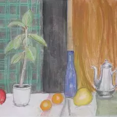 Kenig Krystyna - Martwa natura  ( pastel )