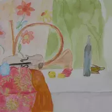 Błaszyska Krystyna - Martwa natura ( akwarela )