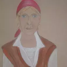 Gawieńczyk Ludmiła - Studium postaci ( pastel )