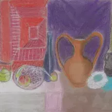 Kraszewska Jadwiga - Martwa natura ( pastel )