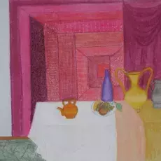 Skutnik Klara - Martwa natura ( pastel )