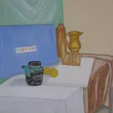 Stachowska Janina - Martwa natura ( pastel )