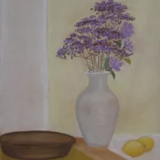 Sowińska Lena - Martwa natura kwiatowa (pastel)