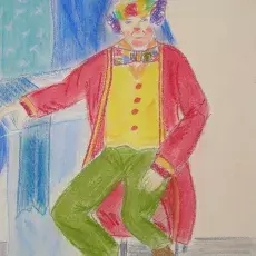 Mielcarzewicz Elżbieta - Klaun (pastel)