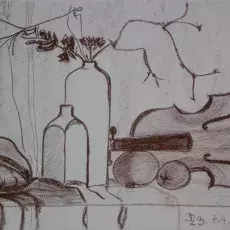 Siedlar Mariola - Martwa natura (sangwina)