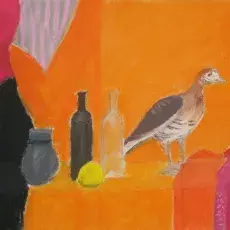 Anyżewska Edyta - Martwa natrua z gęsią (pastel)