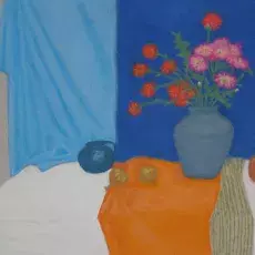 Pietraszczyk Teresa - Martwa natura kwiatowa (pastel)