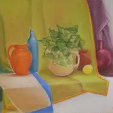Gryń Zofia - Martwa natura (pastel)