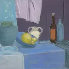 Kenig Teresa - Martwa natura kwiatowa (pastel)