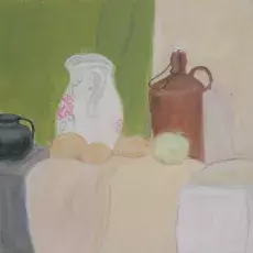 Kenig Teresa - Martwa natura kwiatowa (pastel)