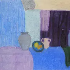 Skutnik Klara - Martwa natura (pastel)