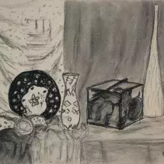 Średzińska Olcha - Martwa natura (węgiel)