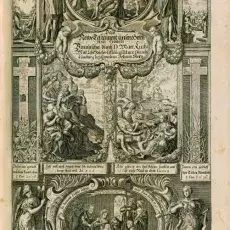 Tzw. frontyspis (strona poprzedzająca kartę tytułową) Biblii Gralathów